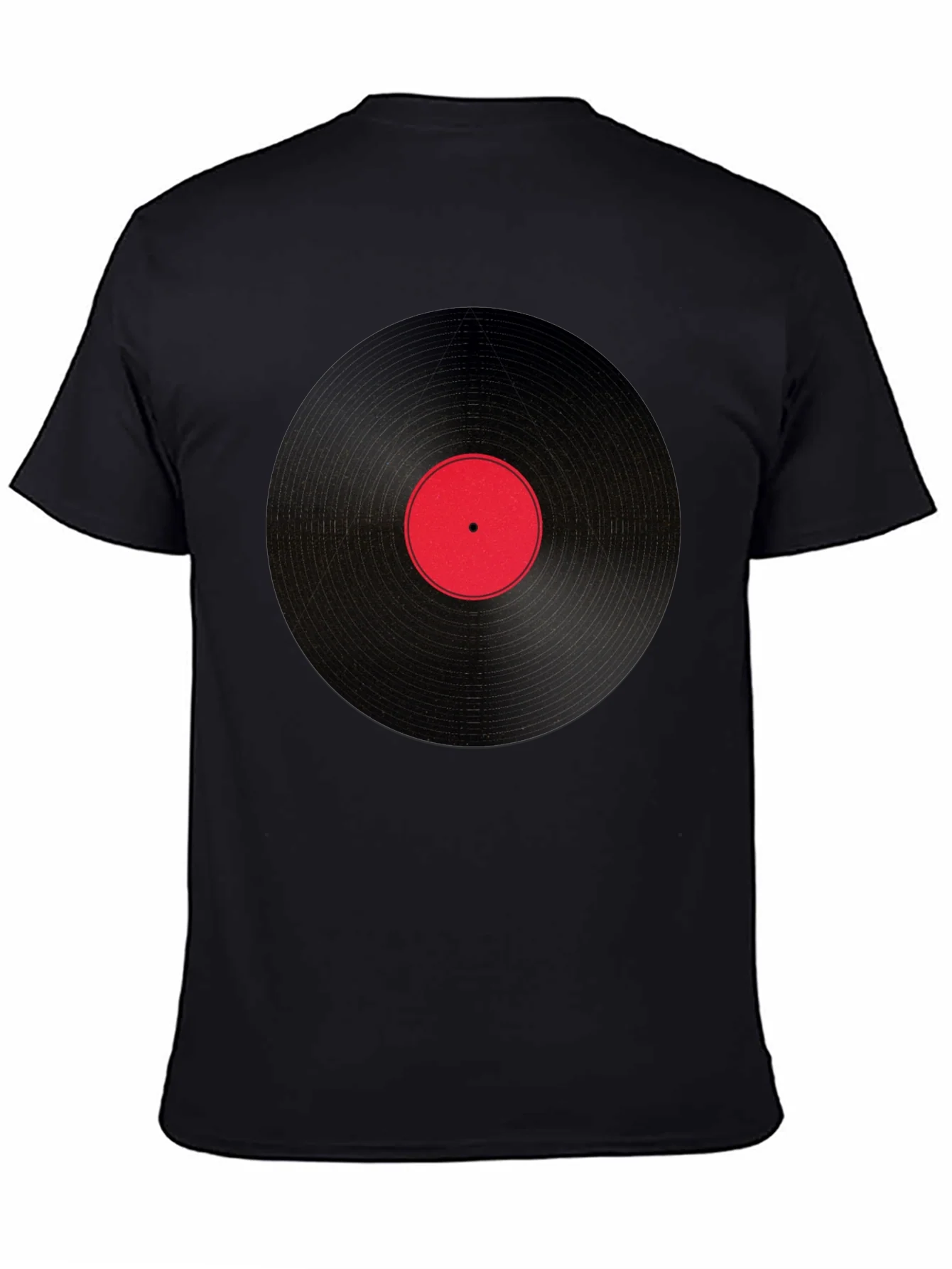 Vinyl Record Graphic Tee - Classic Black
