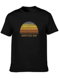 Montego Bay Retro Sunset Graphic T-Shirt