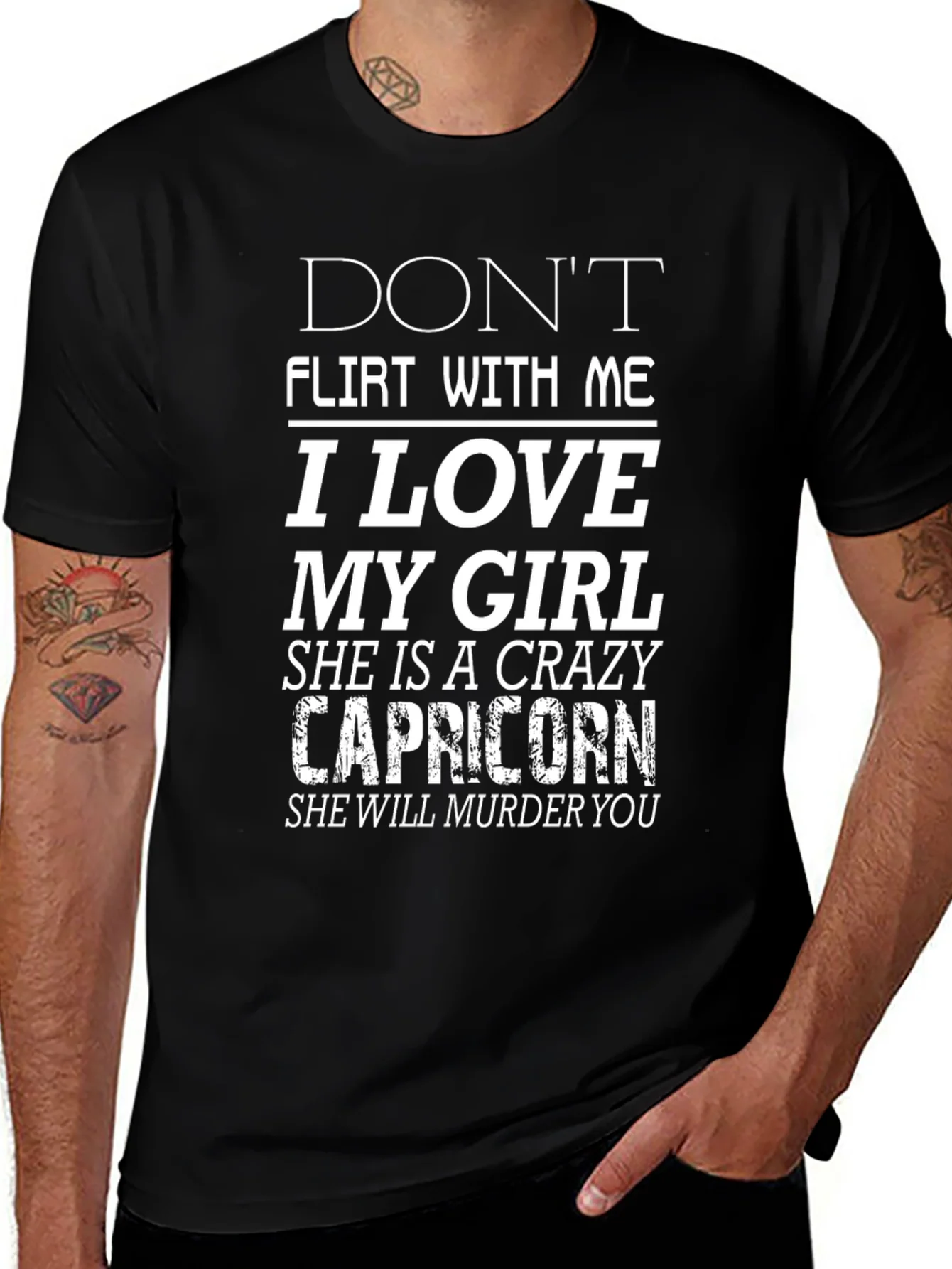 Dont Flirt With Me Capricorn Girl T-Shirt