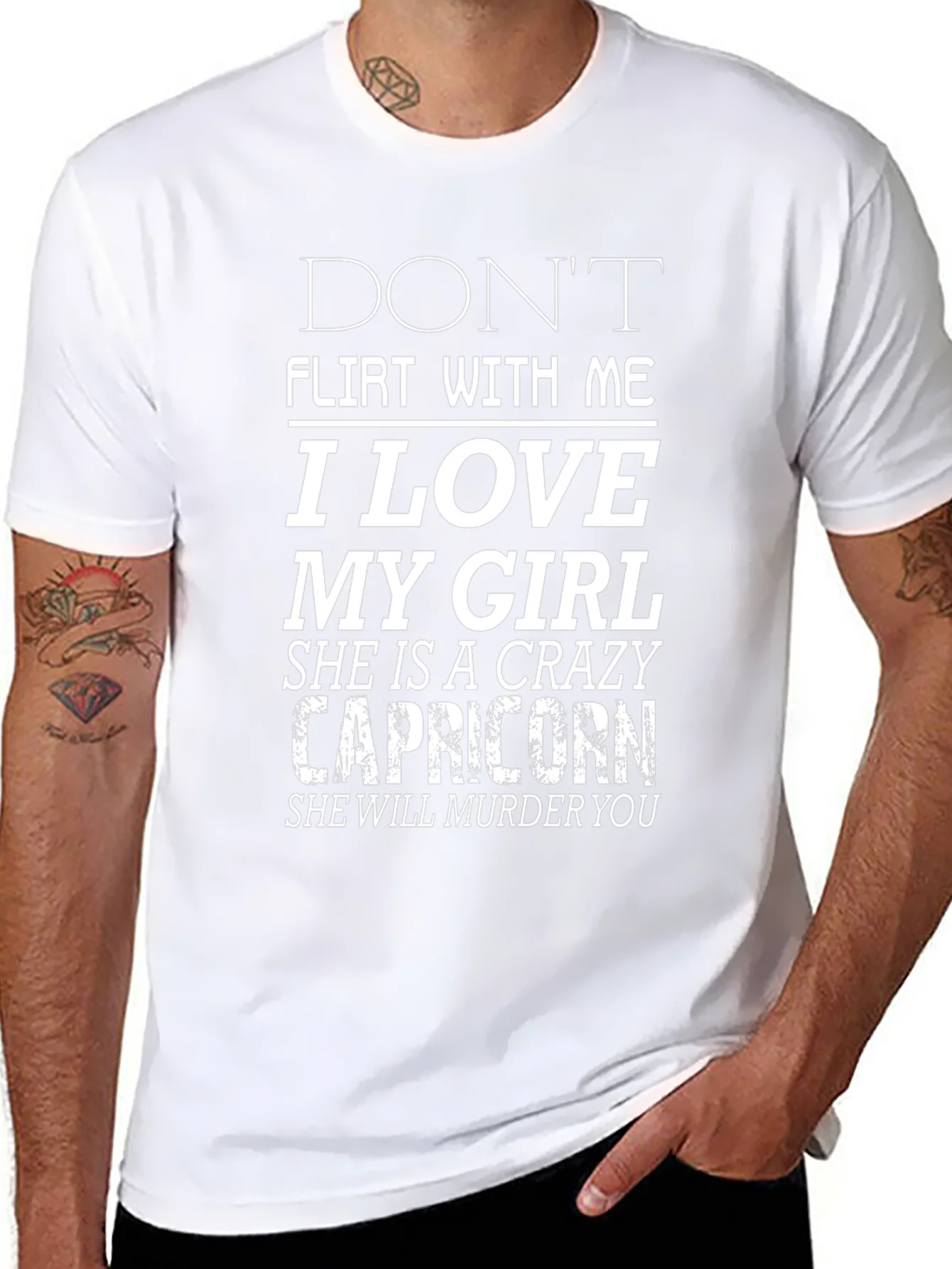 Dont Flirt With Me Capricorn Girl T-Shirt