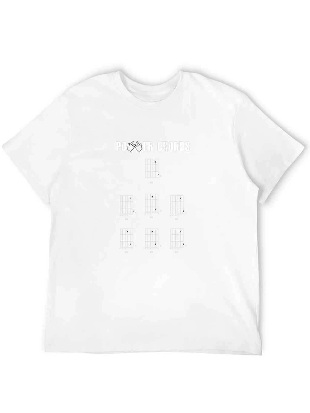Power Chords Guitarist Black T-Shirt
