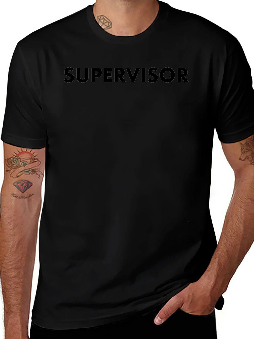Supervisor Black T-Shirt