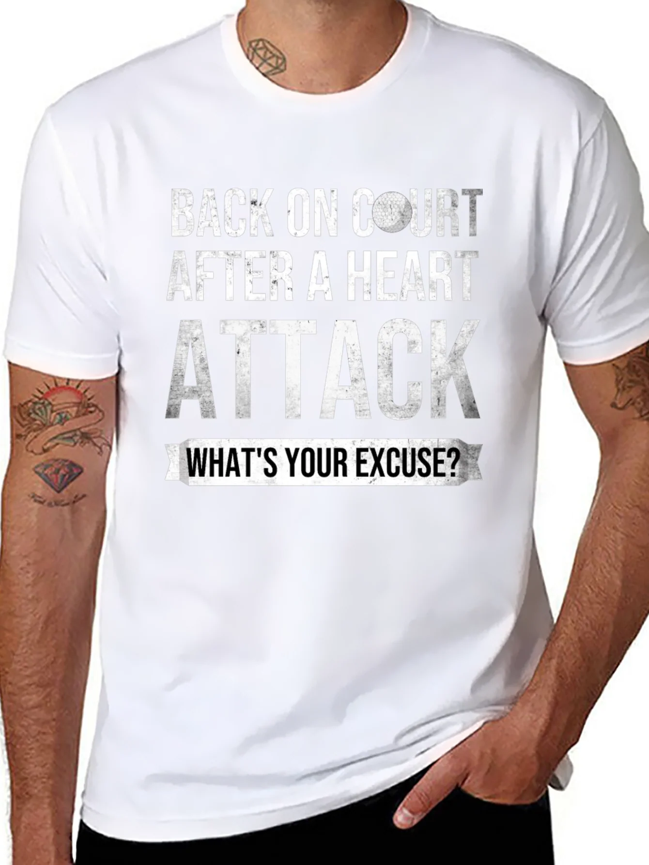 Back on Court Heart Attack T-Shirt