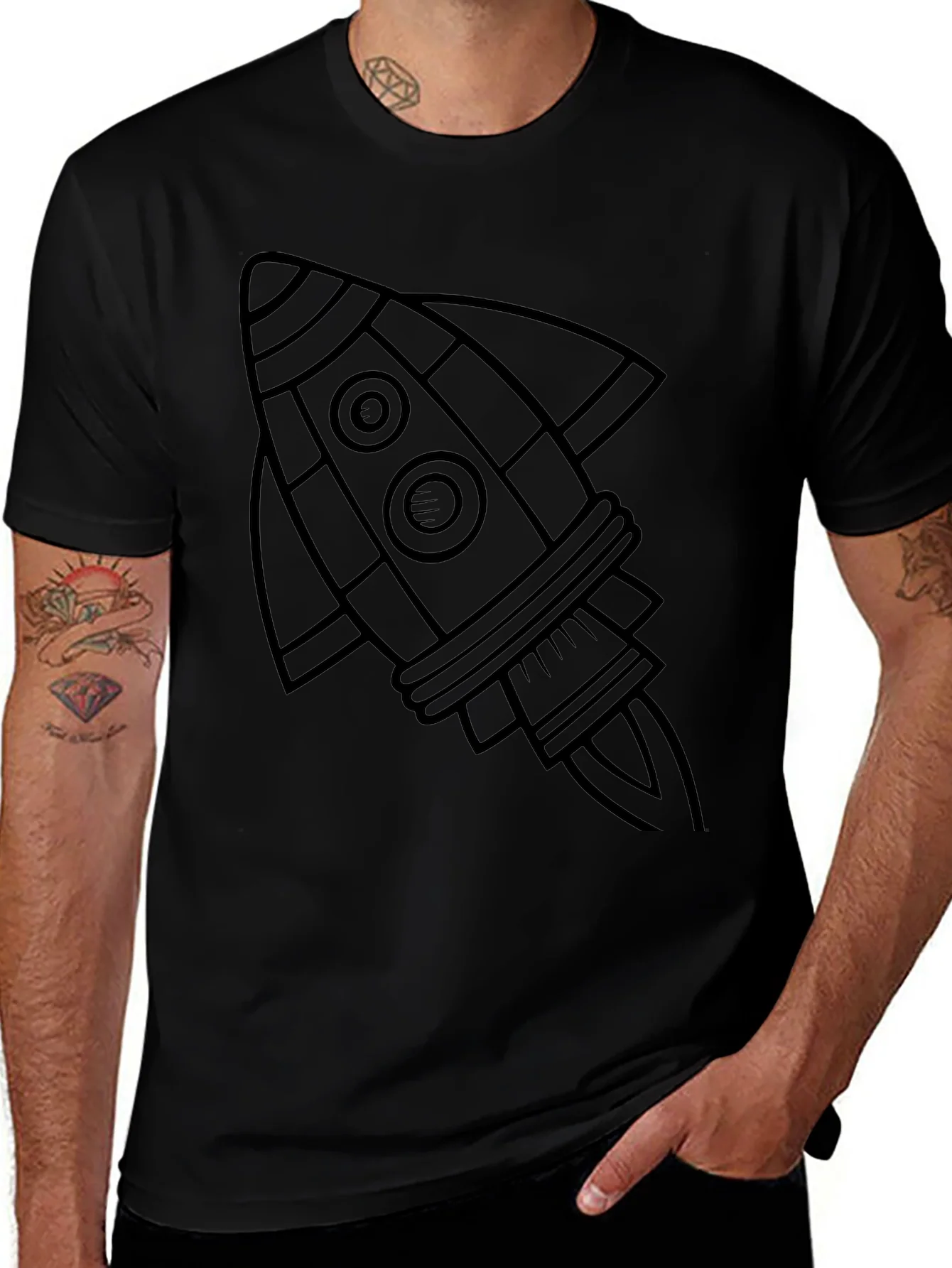 Rocket Graphic T-Shirt - Space Adventure Tee