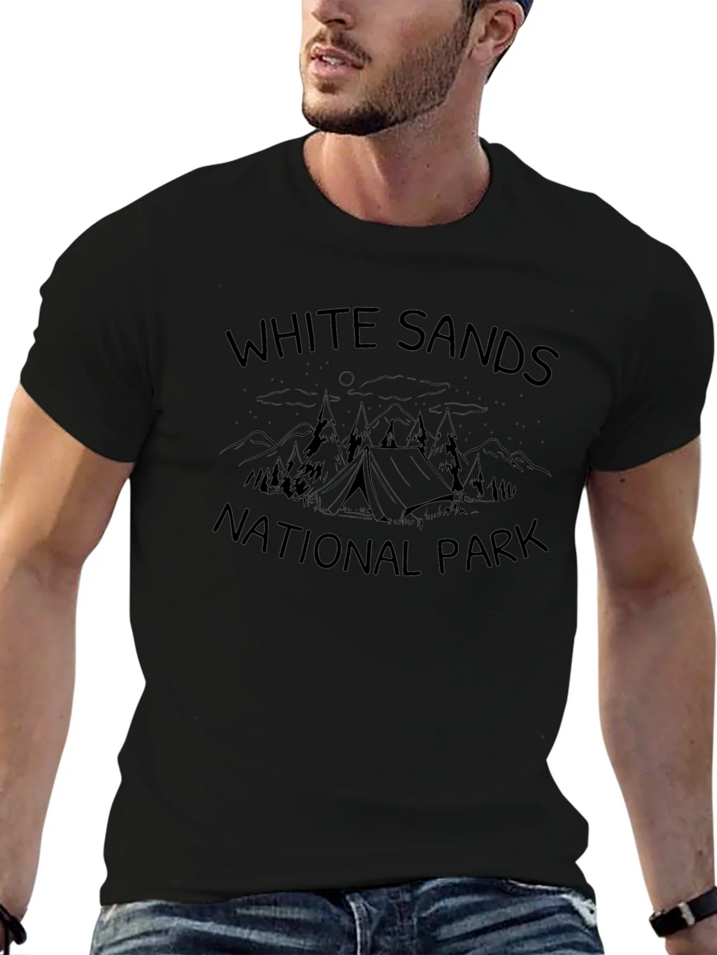 White Sands National Park Black T-Shirt