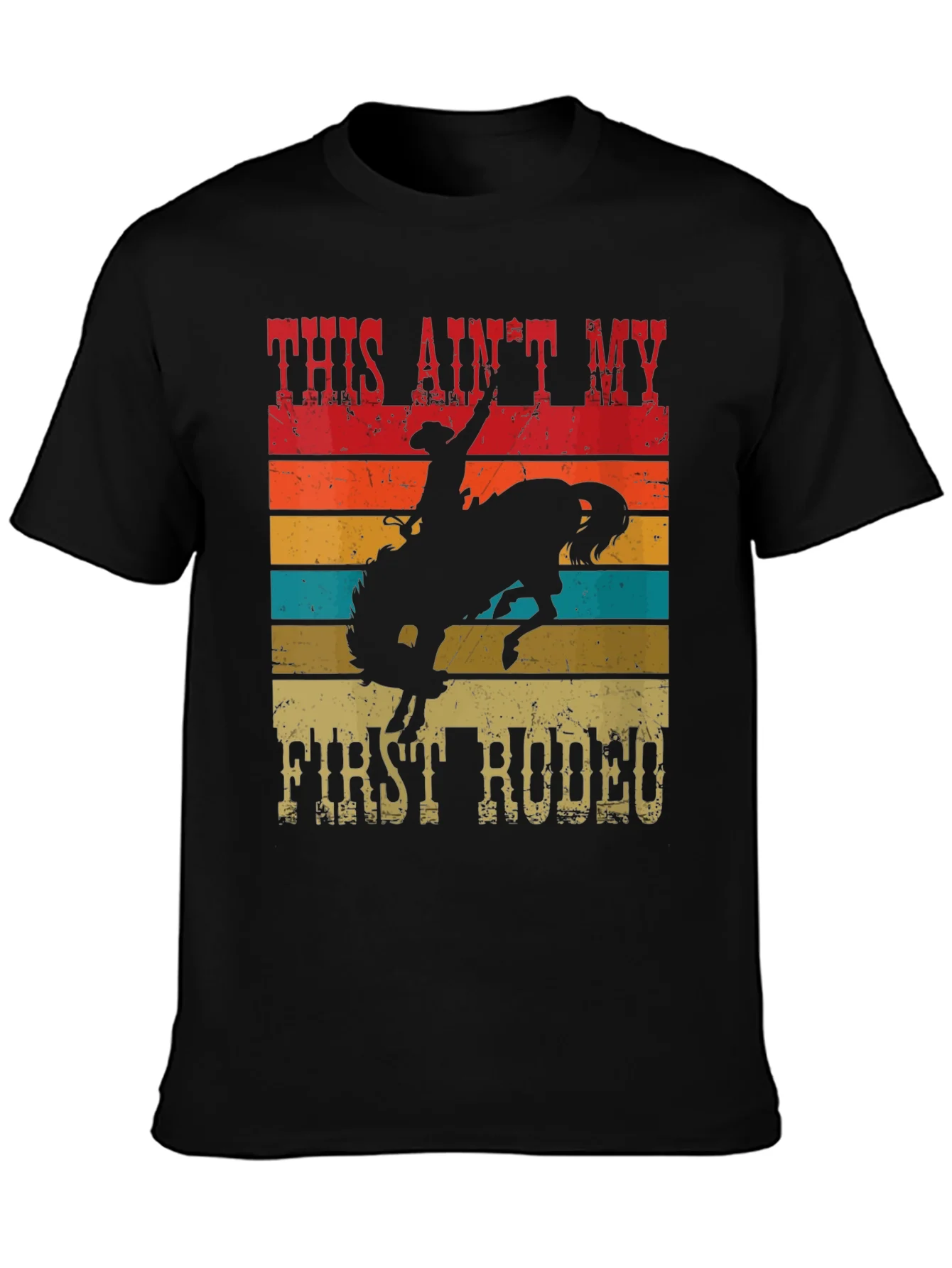 Cowboy Rodeo Graphic Tee - This Aint My First Rodeo