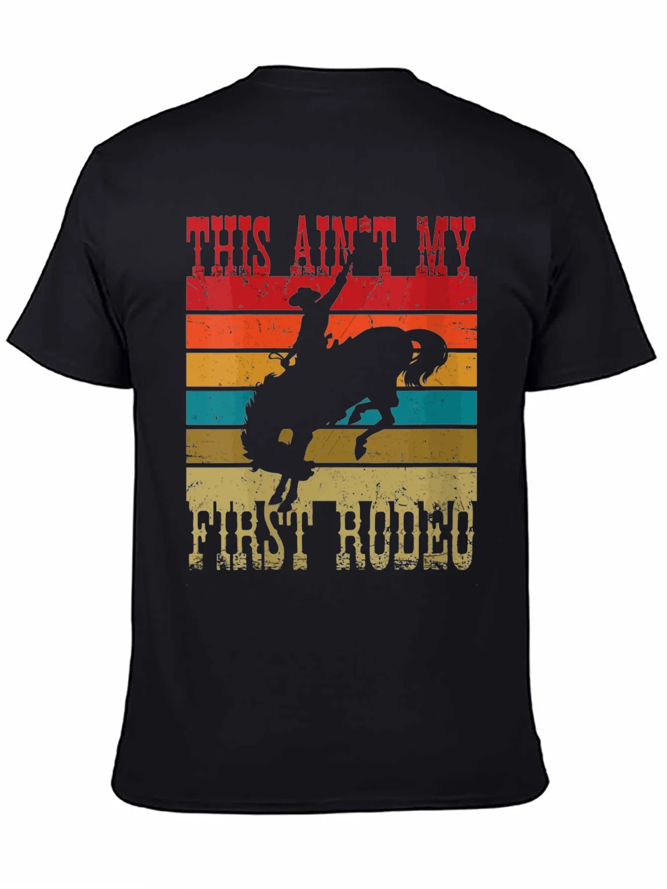 Cowboy Rodeo Graphic Tee - This Aint My First Rodeo