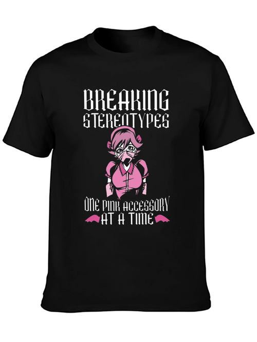 Breaking Stereotypes T-Shirt - Pink Accessory Design