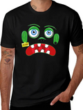 Cool Zombie Graphic T-Shirt - Halloween