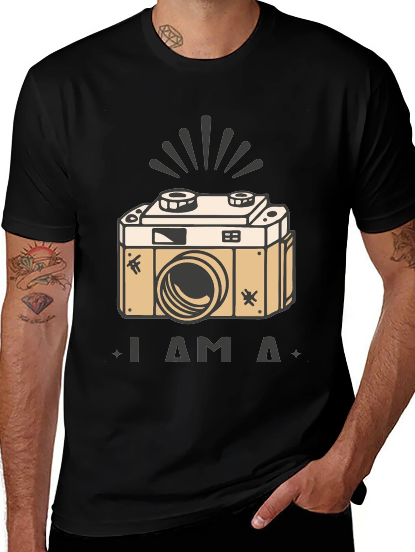Vintage Camera T-Shirt - I am a Camera