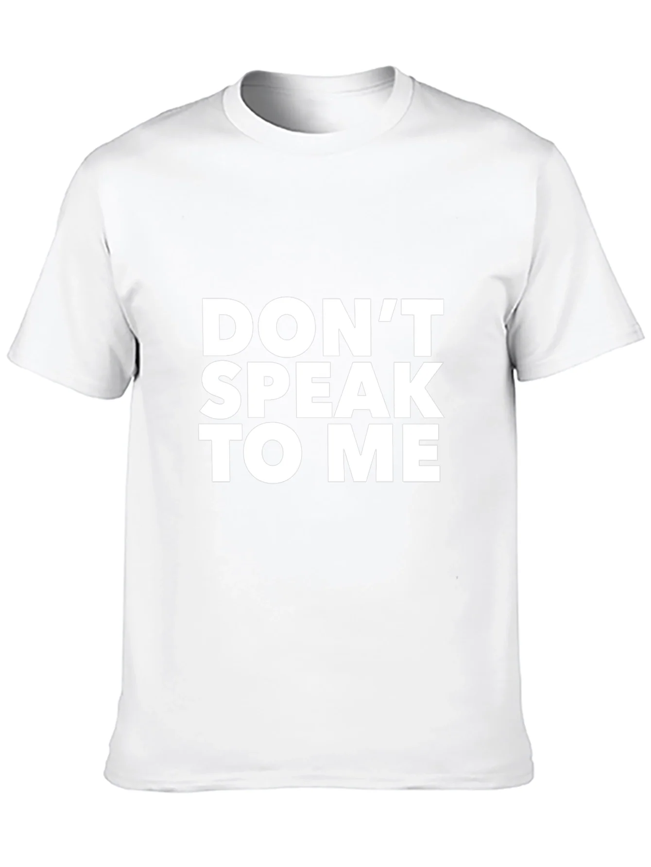 Dont Speak To Me Graphic Tee - Black Cotton T-Shirt