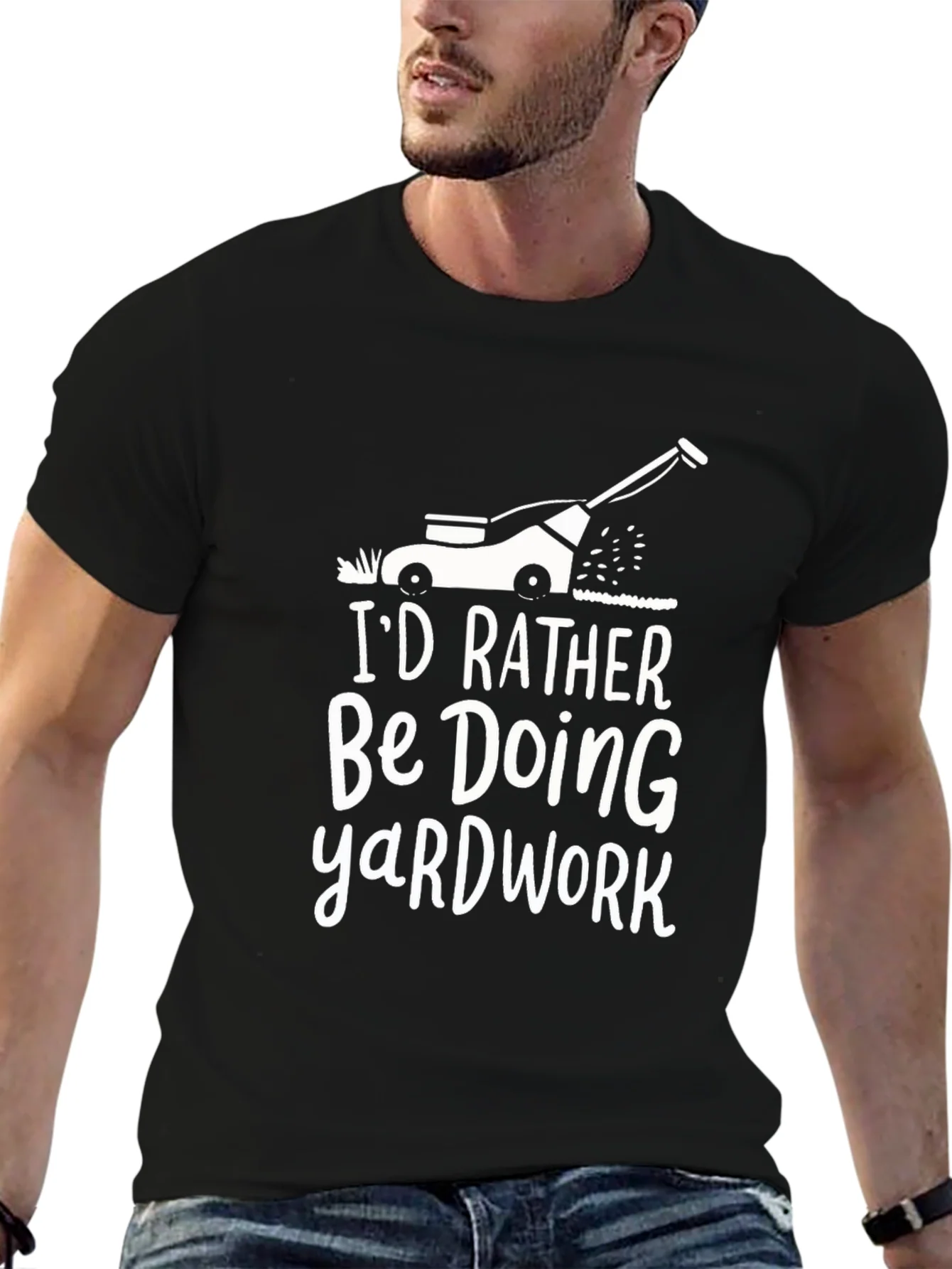 Yardwork Humor T-Shirt - Lawn Mower Graphic Tee
