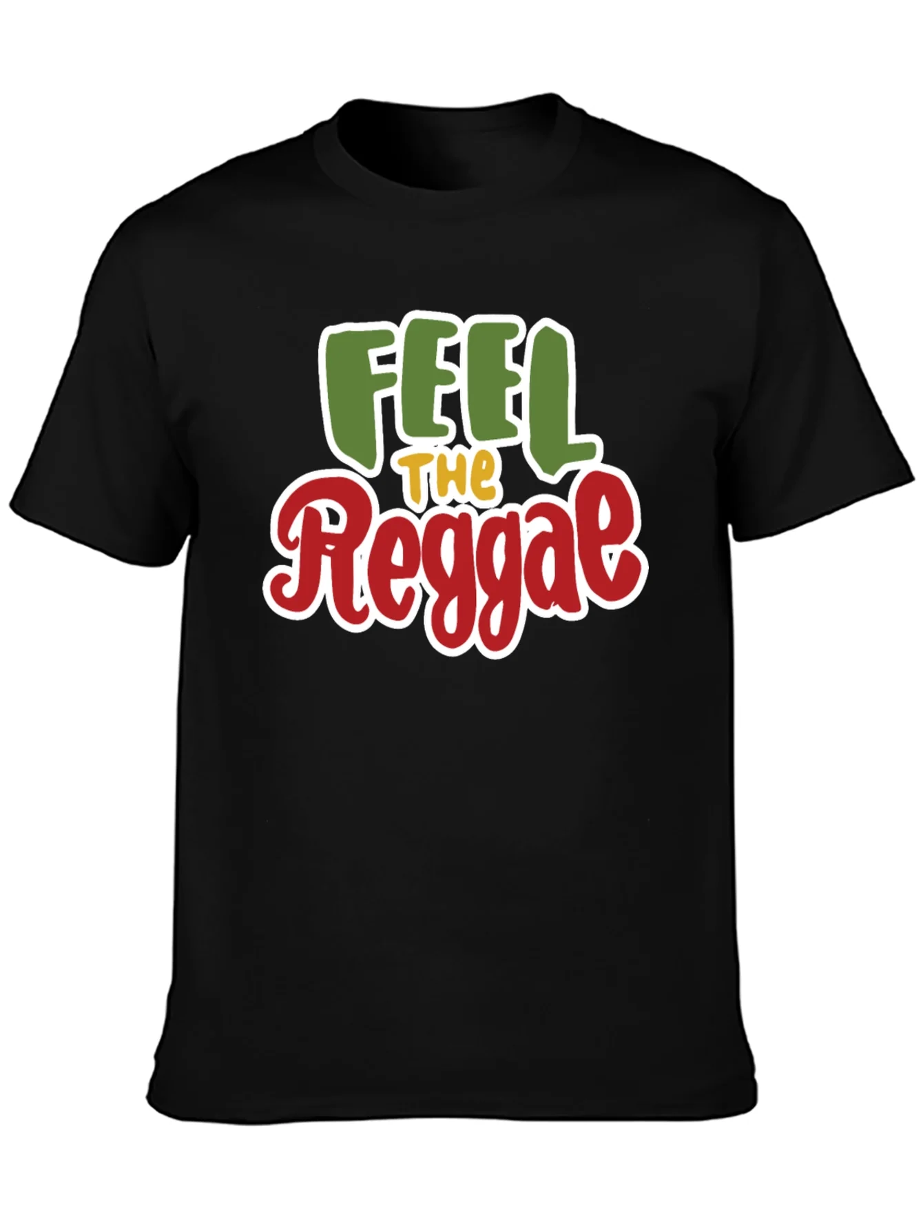 Feel the Reggae T-Shirt - Rasta Colors