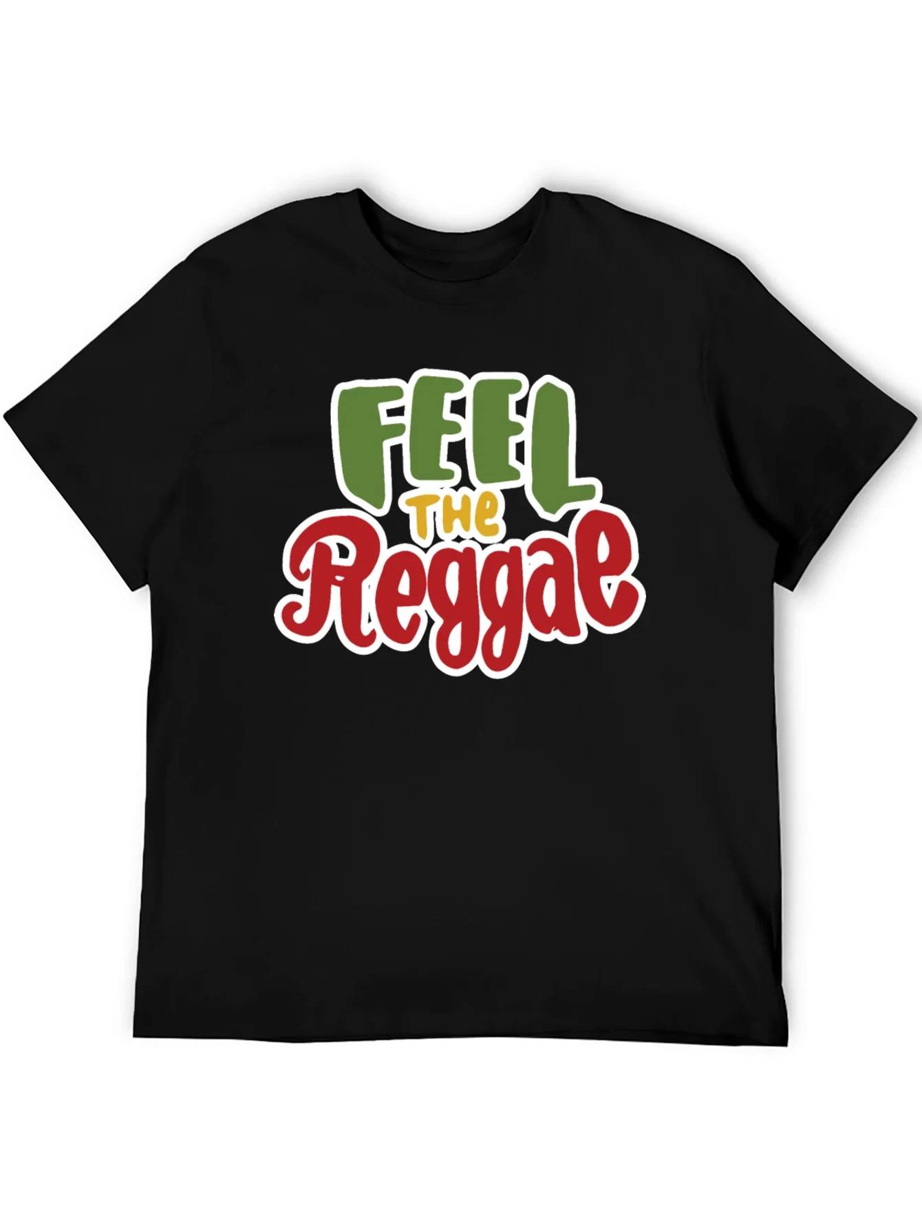 Feel the Reggae T-Shirt - Rasta Colors