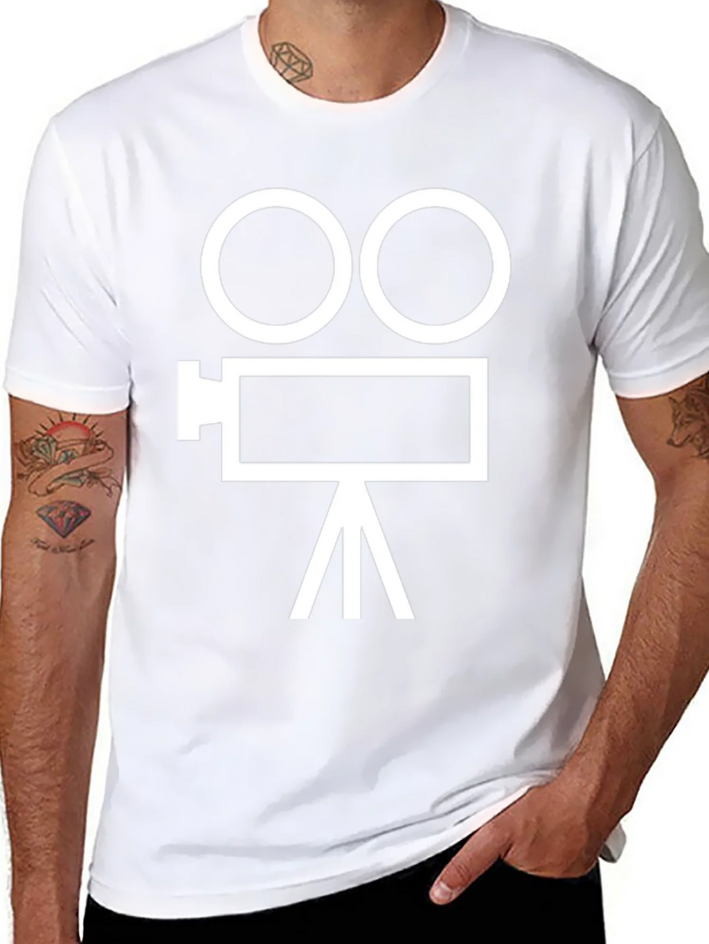 Classic Movie Camera Graphic T-Shirt