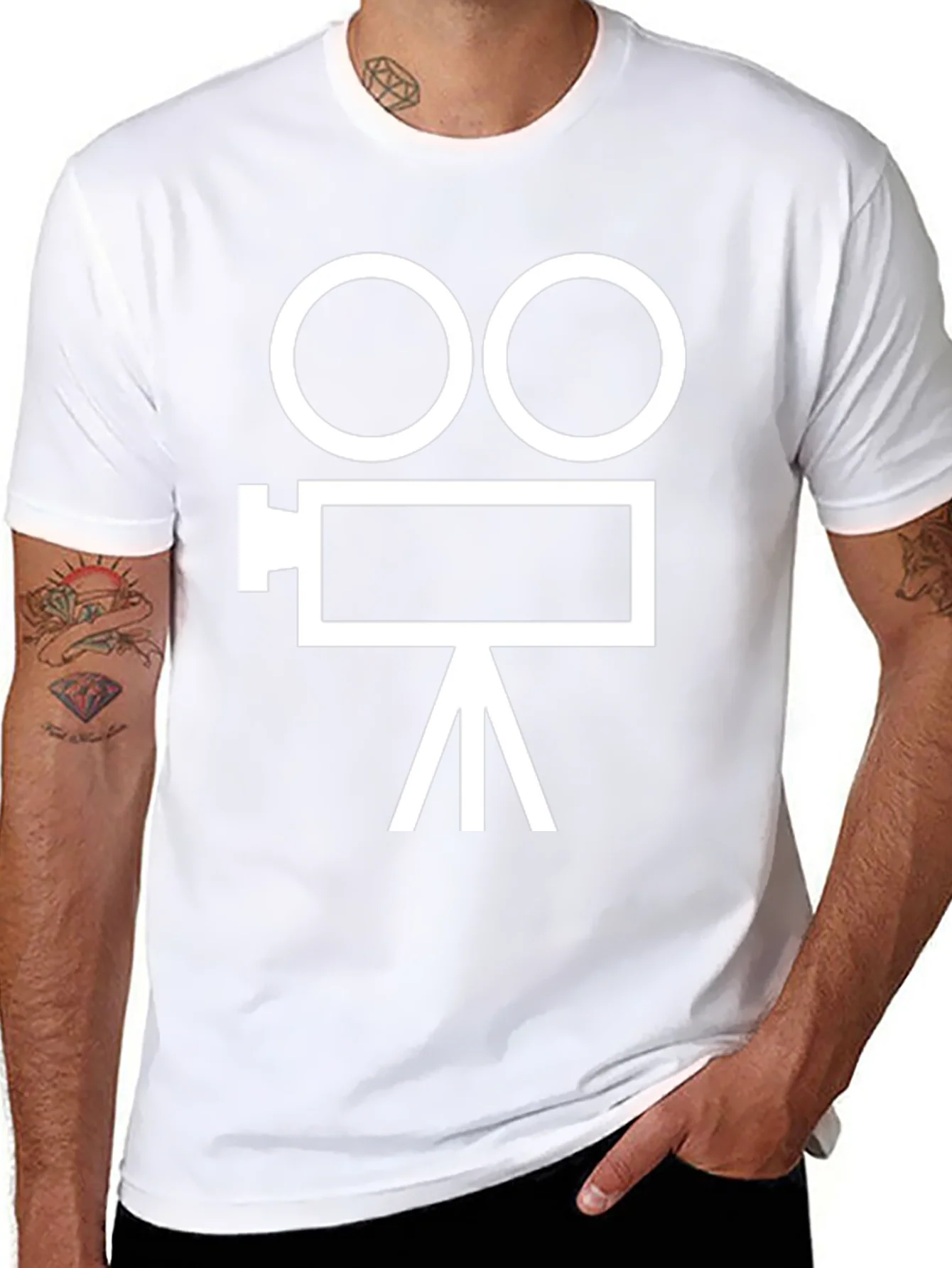 Classic Movie Camera Graphic T-Shirt
