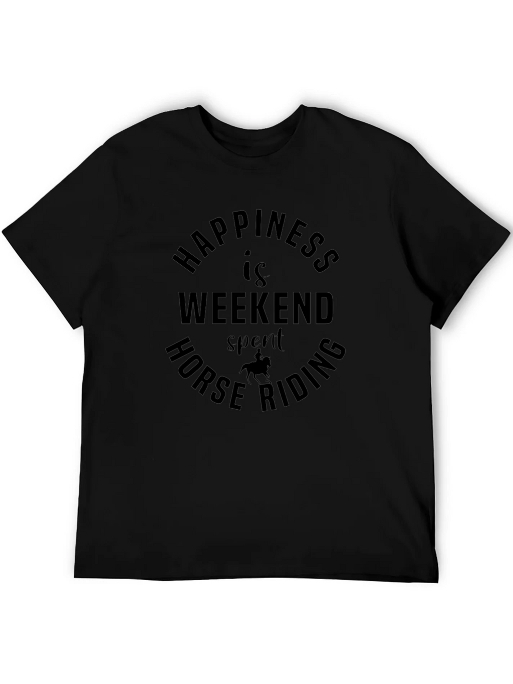 Horse Riding Weekend Happiness Graphic Tee