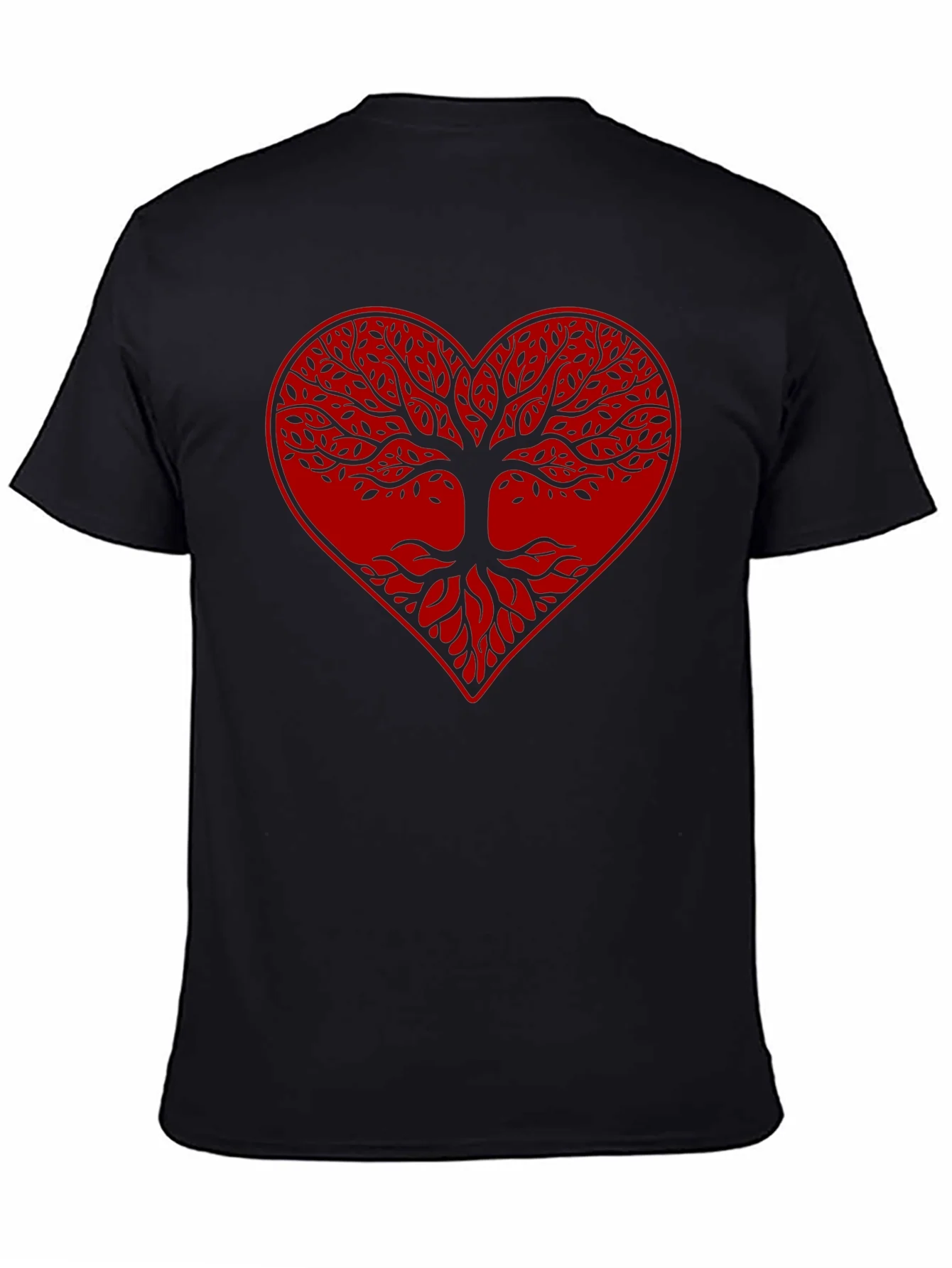 Tree of Life Heart Graphic Tee - Unisex Black T-Shirt