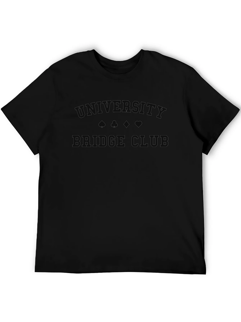 University Bridge Club Black T-Shirt