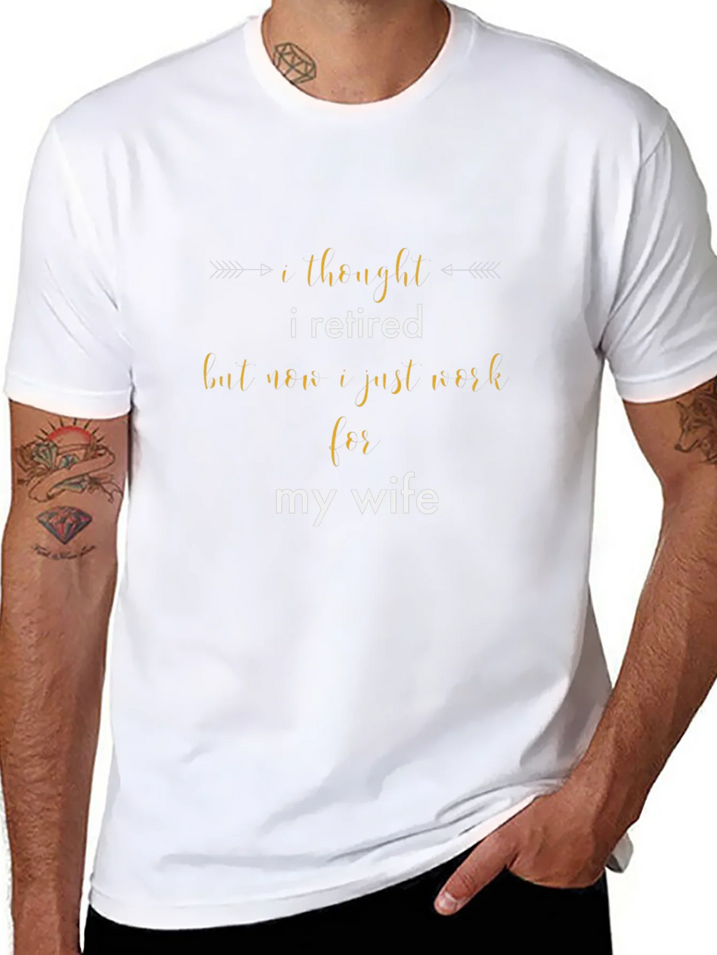 Retired? Funny Mens Graphic T-Shirt