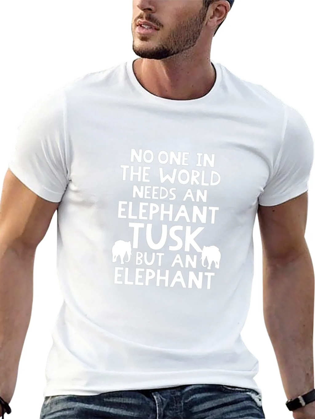 Elephant Tusk Awareness Graphic Tee