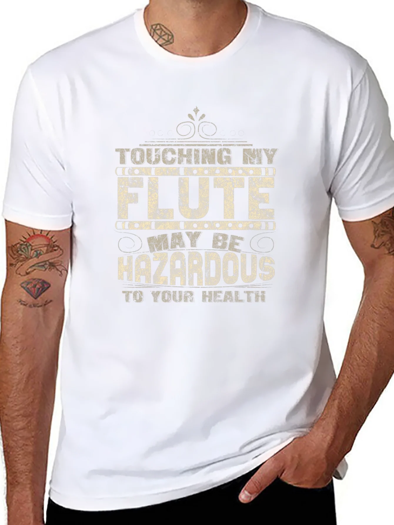 Funny Flute Player T-Shirt - Hazardous to Your Health Tee