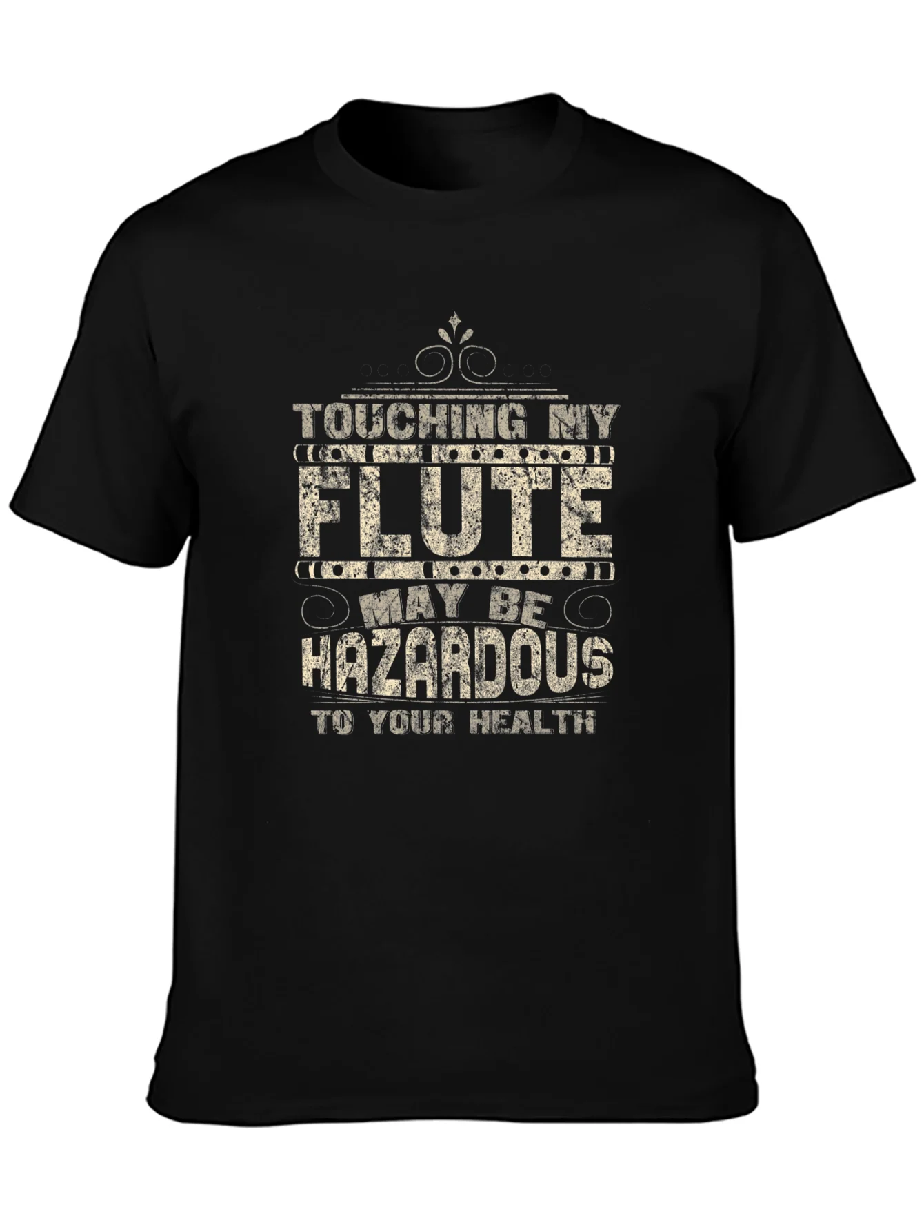 Funny Flute Player T-Shirt - Hazardous to Your Health Tee