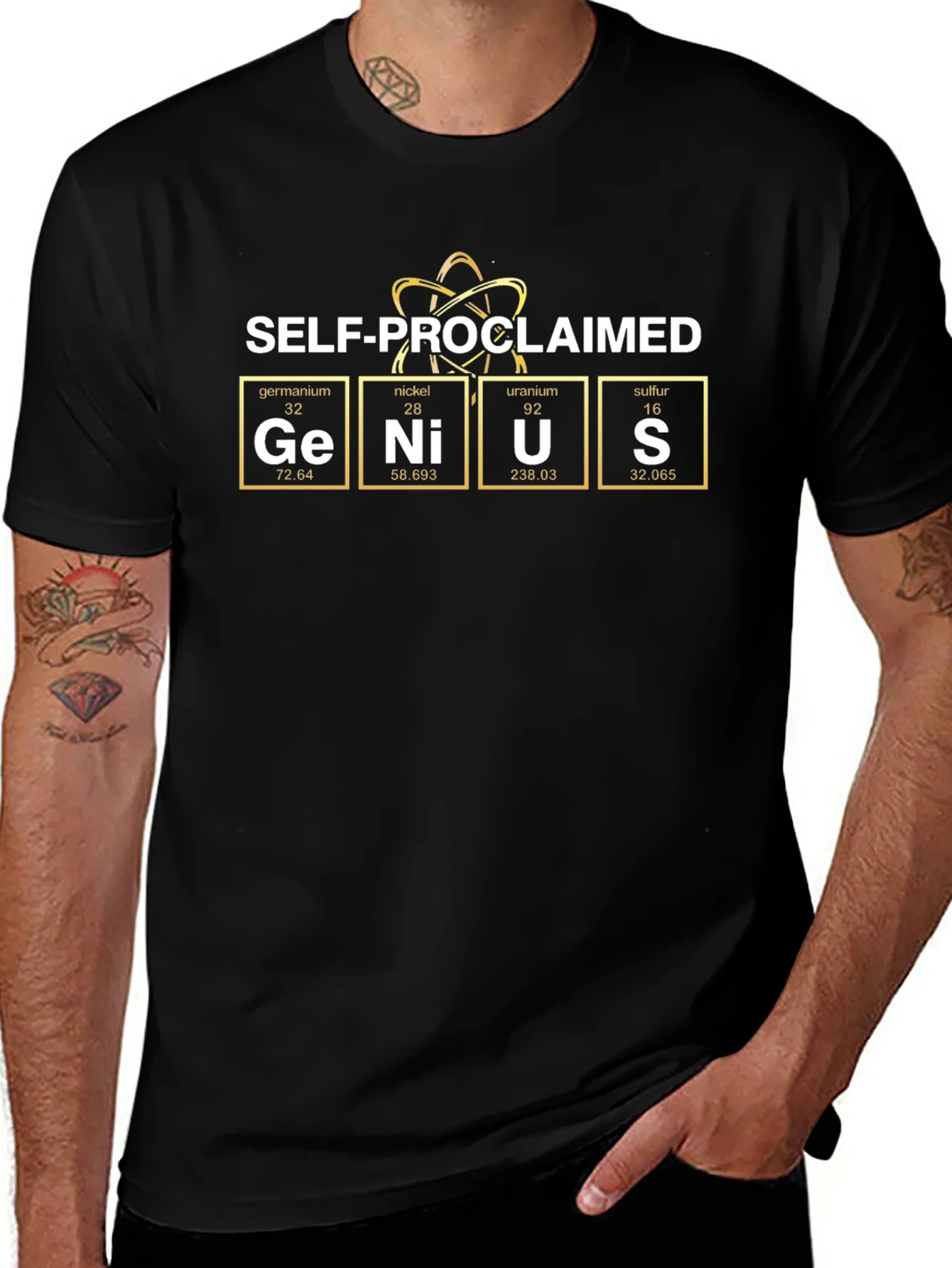 Self-Proclaimed Genius Periodic Table T-Shirt