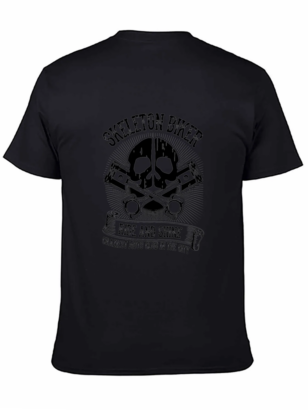 Skeleton Biker Ride and Shine Tee