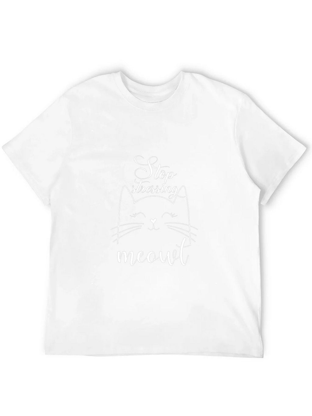 Stop Stressing Meowt Black T-Shirt